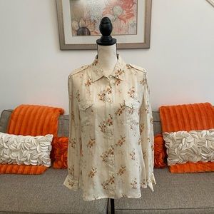 ❣️Ralph Lauren Floral/Stripe Blouse❣️